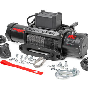 Rough Country 9500lb Pro Series Electric Winch | Synthetic Rope
